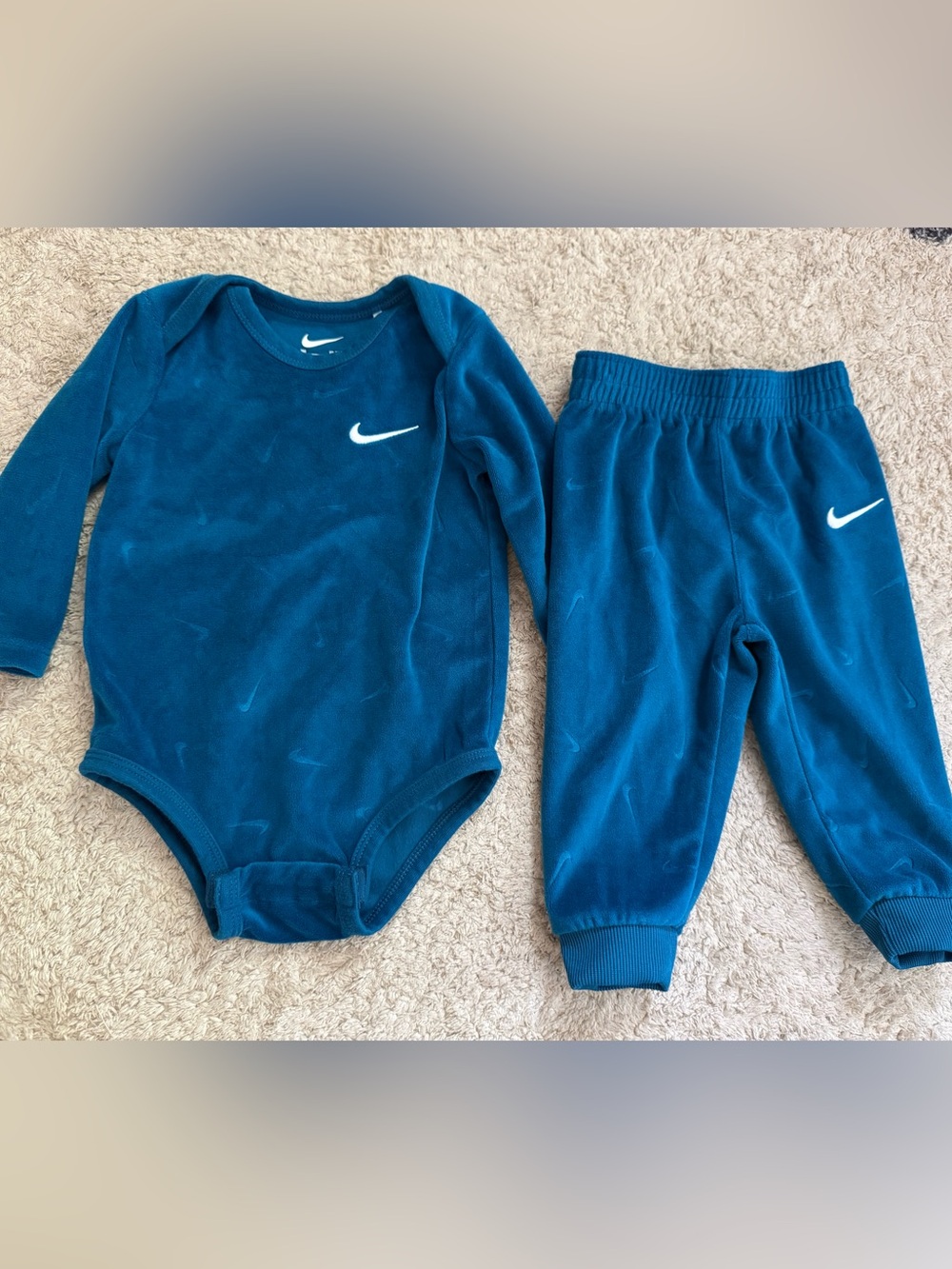 Nike Baby Velour Onesie and Pants Set